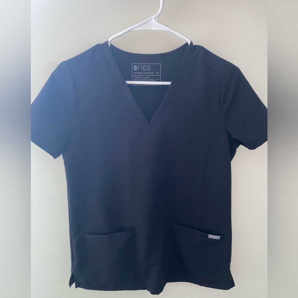 Figs Women’s XS Black Casma Top